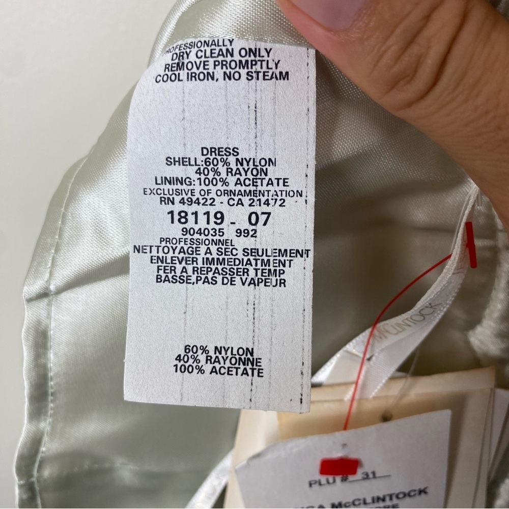 Vintage 80s 90s Deadstock Scott McClintock Gunne Sax White Mini Bridal Dress 6 - Picture 6 of 9